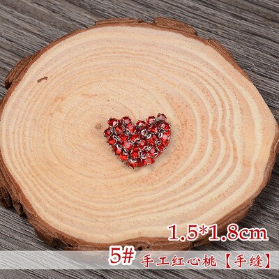 GUGUTREE beaded love heart patches,crystals diamonds Insects Sequined Applique Patch for Coat,T-Shirt,hat,bags,Sweater,backpack: 5