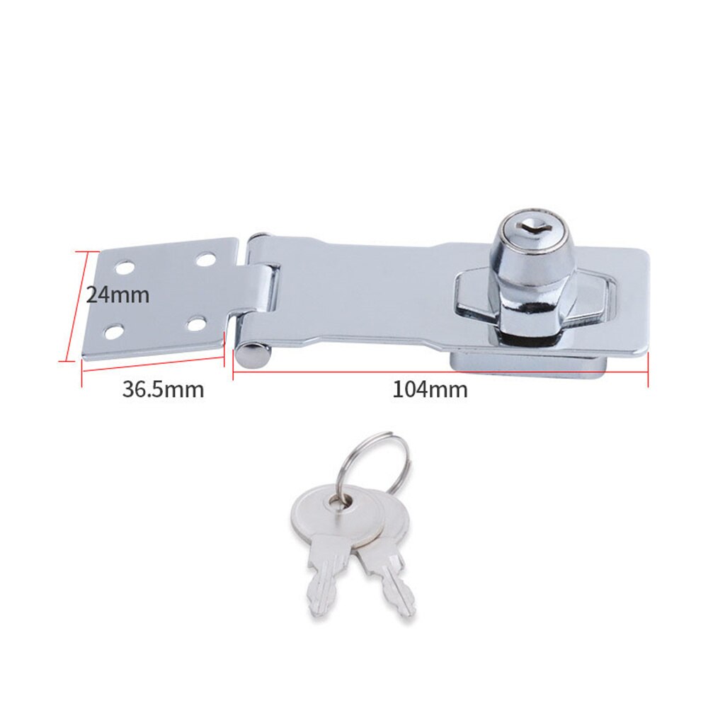 1pcs Heavy Duty Locking Hasp And Staple With Keys Padlock Cupboard Shed Garage Lock File Cabinet Drawer Wardrobe Lock Hasp Lock