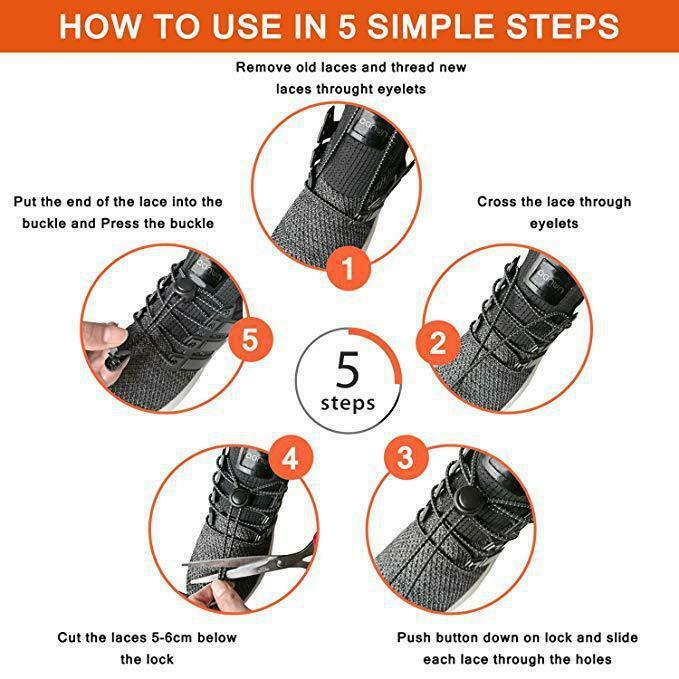 No Tie Shoelaces Elastic Laces Lock Kids Adults Trainers Running Triathlon Brand No-tie Shoelace Multi-color Option