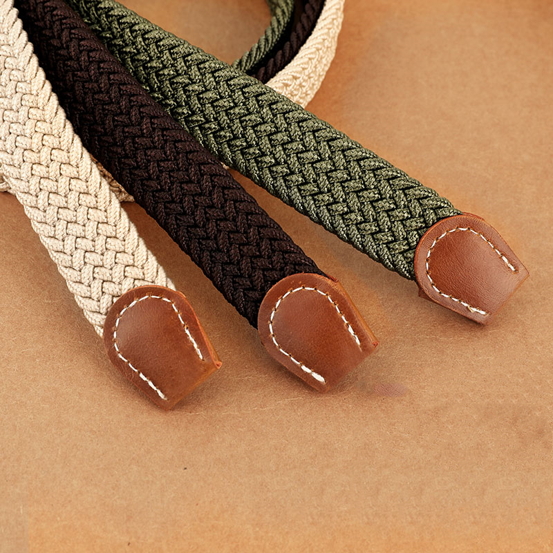 Cintura da donna in tessuto elastico ed elastico in un unico vestito, cintura in denim casuale e versatile per uomo e donna