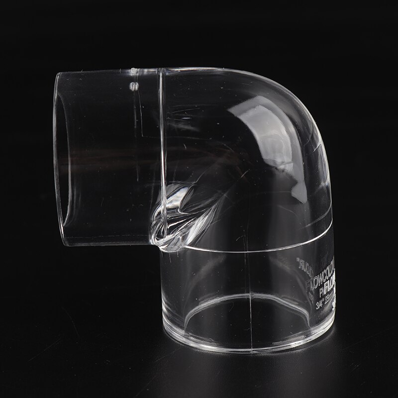 O.D20 Acrylic Pipe Aquarium Accessories Fish Tank Connector Water Supply Elbow Coupling Tee Fittings PVC Transparent Tube Joints: Elbow