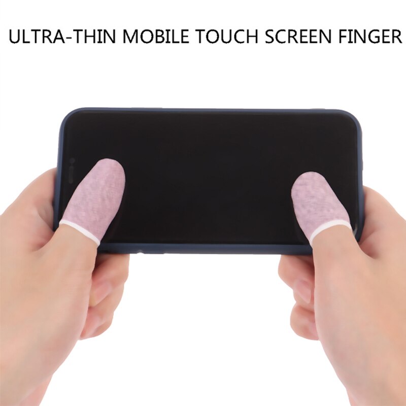 6 st svettbeständigt mobilspel tum finger finger ärm pekskärm känsliga handskar