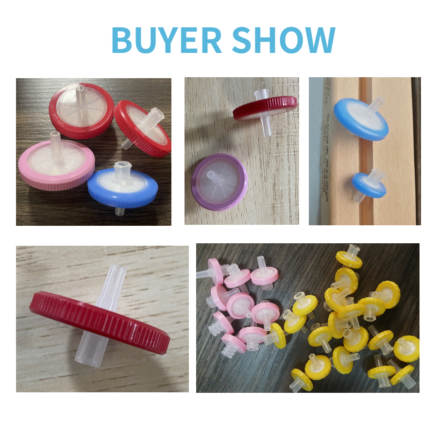 100Pcs 33mm PP 0.22/0.45um Hydrophilic Hydrophobic Filter