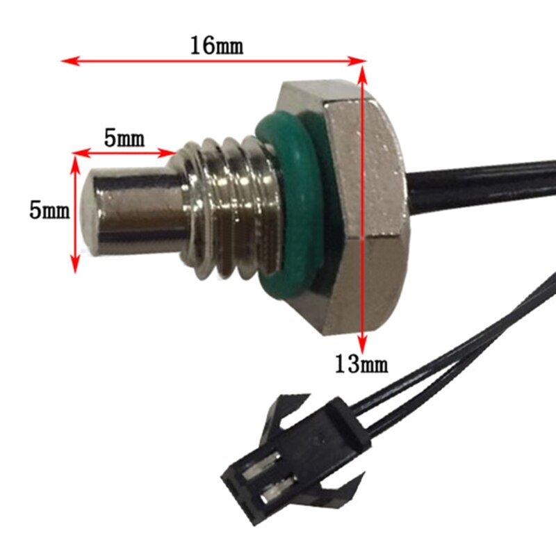Ntc termistor temperaturføler  m8 gevind sonde kabel vandvarmer serie