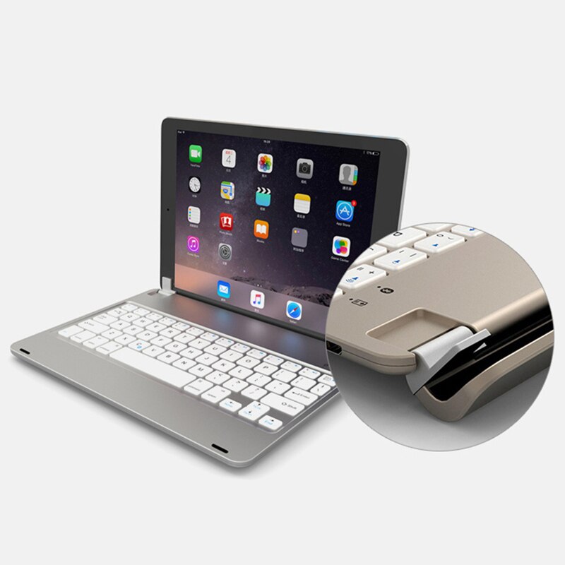 Składana bezprzewodowa obudowa klawiatury Bluetooth dla iPad Air 2 Pro 9. 7 odwróć klawiatura do ipada Air 1 Stand klawiatura do ipada 2018 9.7 cala