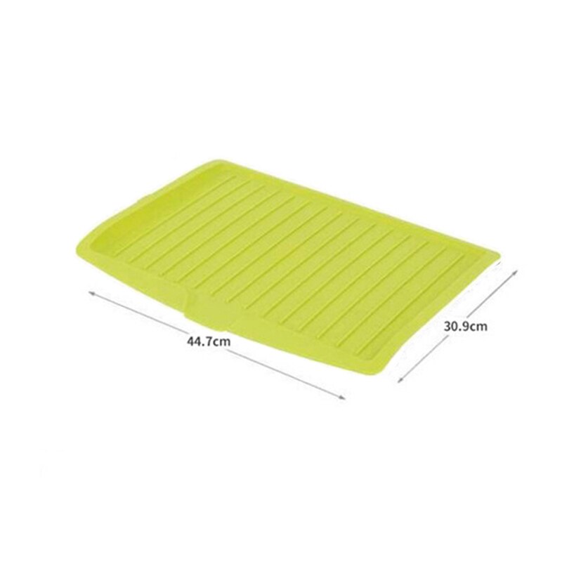 Drain Rack Kitchen Silicone Dish Drainer Tray Dishes Plates Drying Rack Large Sink Tableware Holder Kitchen Tools Organizer: Green