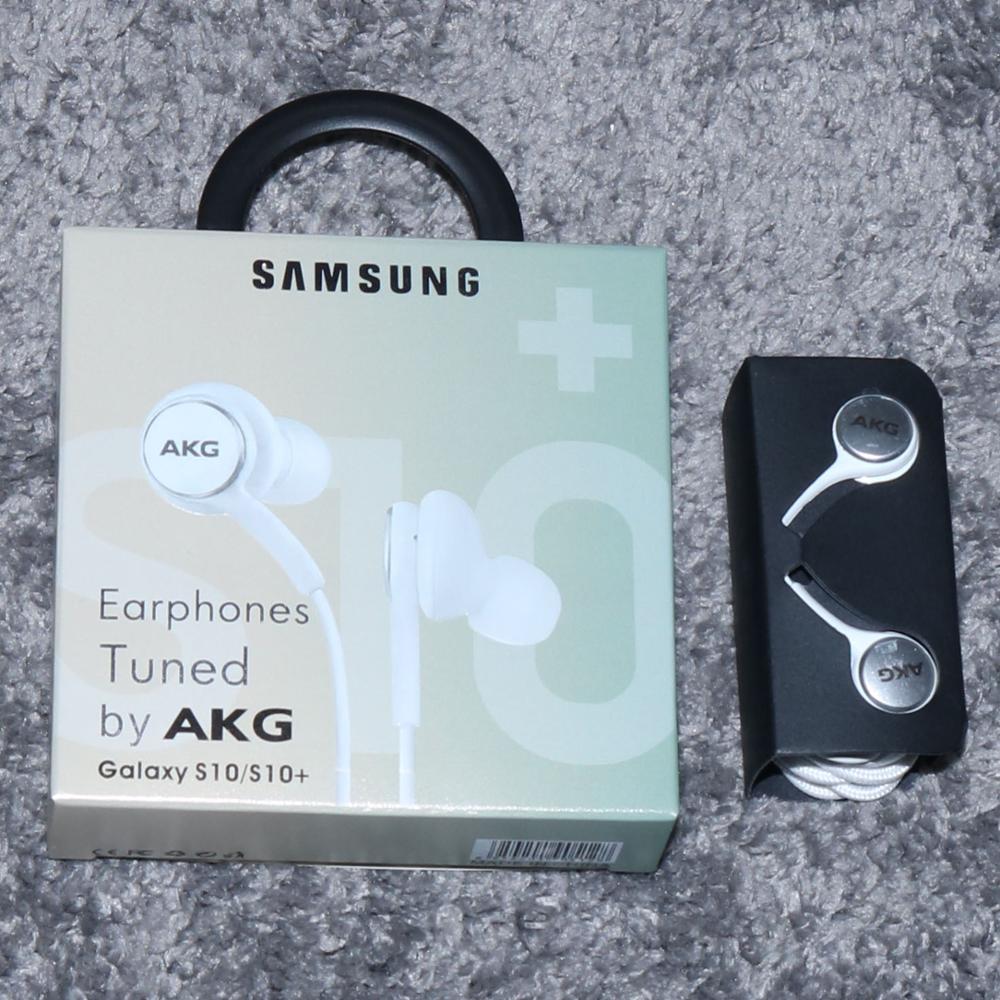 samsung AKG Earphones eo IG955 3.5mm In-ear with Mic Wire Headset for Galaxy samsung note10/note10+ huawei xiaomi smartphone: White add White Box