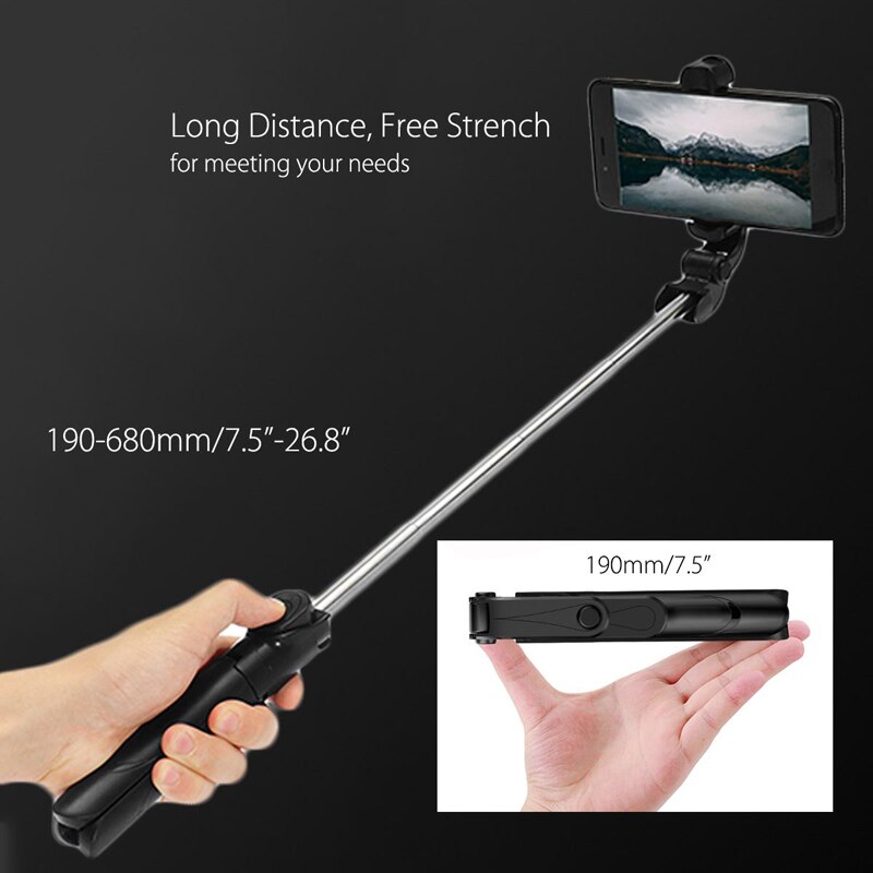 Oppselve 3 in 1 Bluetooth Selfie Stick Tripod Extendable Monopod Universal For iPhone X XR XS Max 7 8 Plus Samsung Huawei Phone