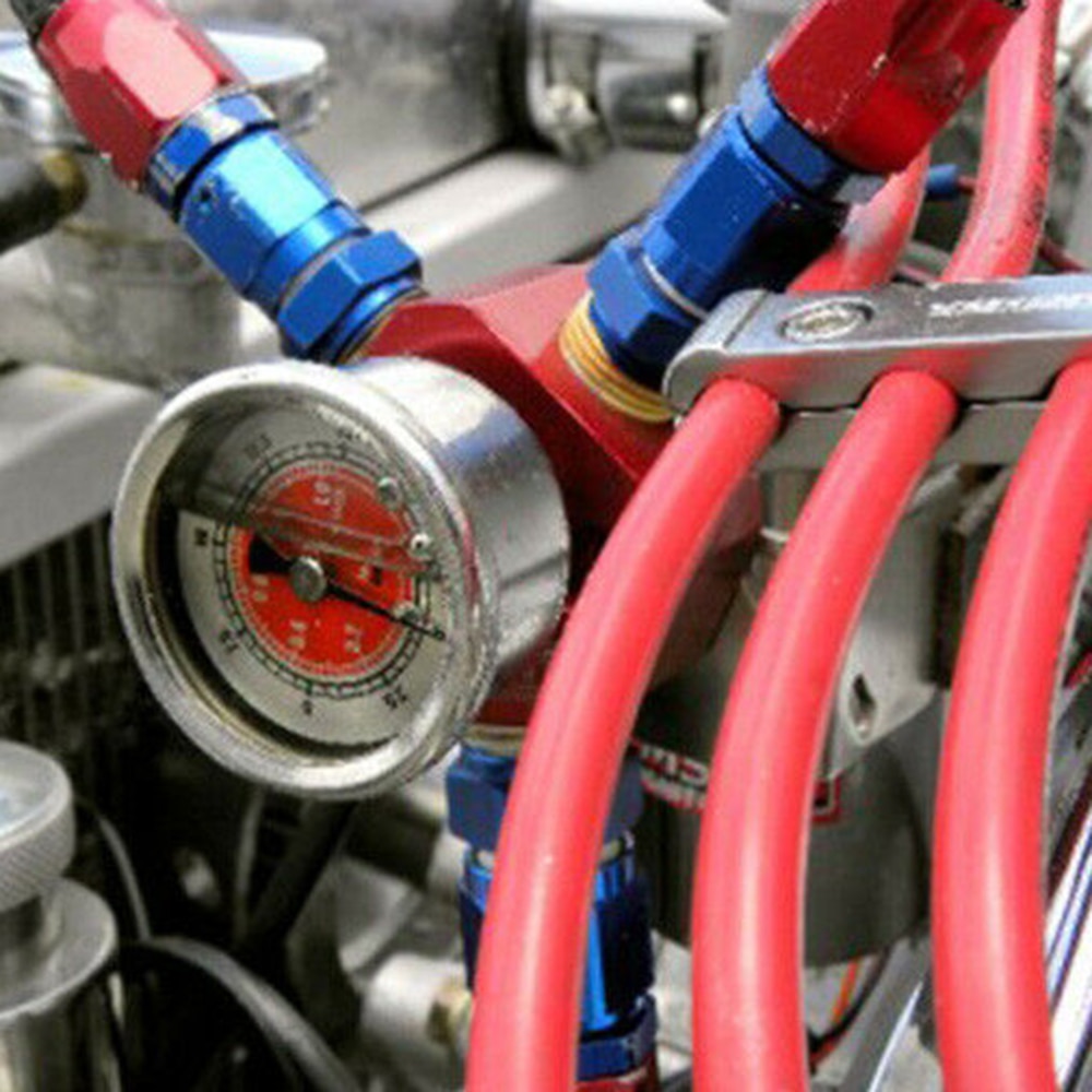 Accessories Filled Gauge Adapter Car Fuel Pressure Liquid Filled For Honda Civic Acura Integra Replacement