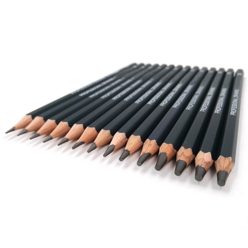 14 Pcs/set Sketch Drawing Pencil Set Painting Pencils Stationery Supplies