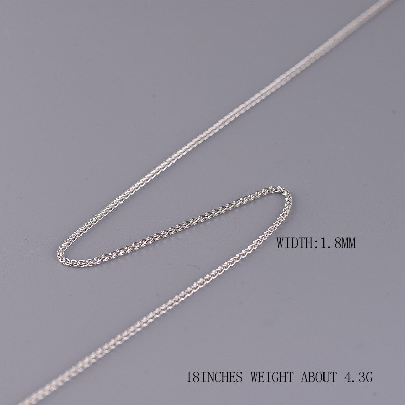 BALMORA-colliers avec chaînes en argent Sterling 925 pour femmes et hommes, bijoux pendentif, 1.8mm 16 à 24 pouces