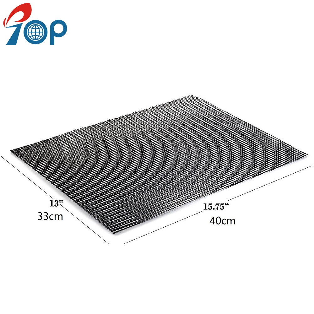 5 PC 40X33CM Reusable Barbecue Grill Mesh Mat Non-stick Kitchen Cooking Smoker BBQ Mat Grill Pad Liner BBQ Accessories