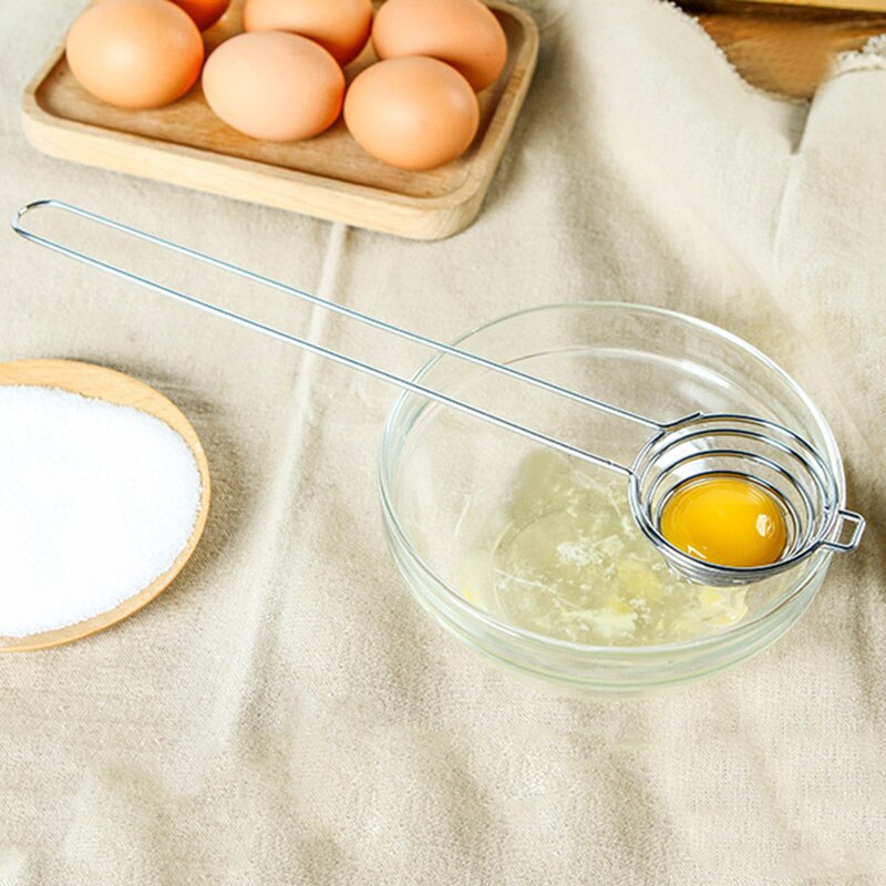 Separador de yema de huevo de acero inoxidable separador de huevo blanco herramienta de cocina utensilios de cocina HG99