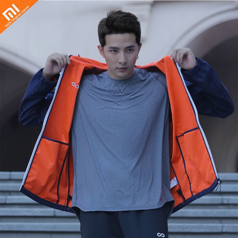 Original Xiaomi mijia men's weatherproof sports casual jacket windproof and rainproof breathable gate hooded jacket smart home