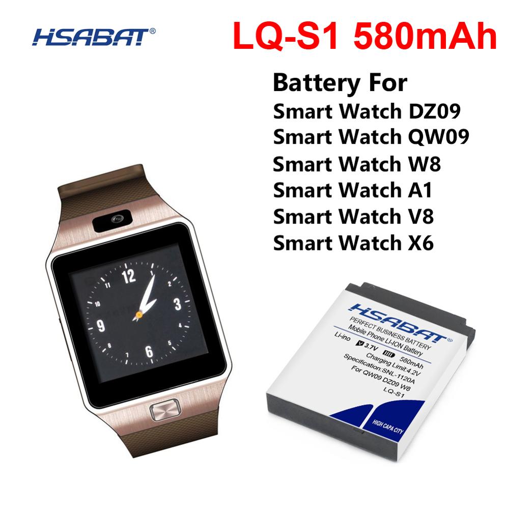 580 mah lq -s1 batteri til smart ur ab -s1 dj-09 dz09 gjd hks -s1 fym -m9 scx -m9 lq-a1 jhcy -s1 qw09 w8 t8 a1 v8 x6