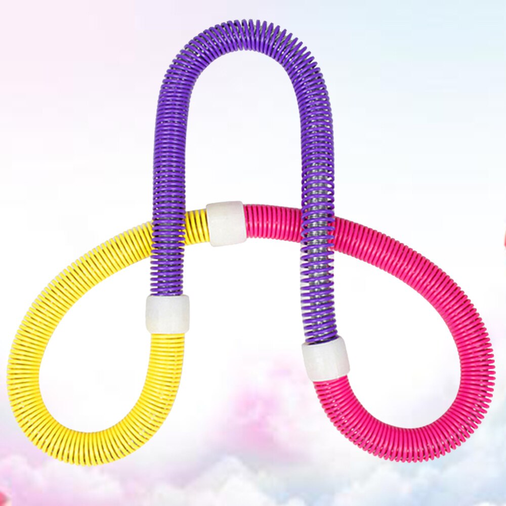 Durable Fitness Hoop Useful Waist Ring Abdomen Slimming Hoop Fitness Accessory for Women Kids (Random Color)