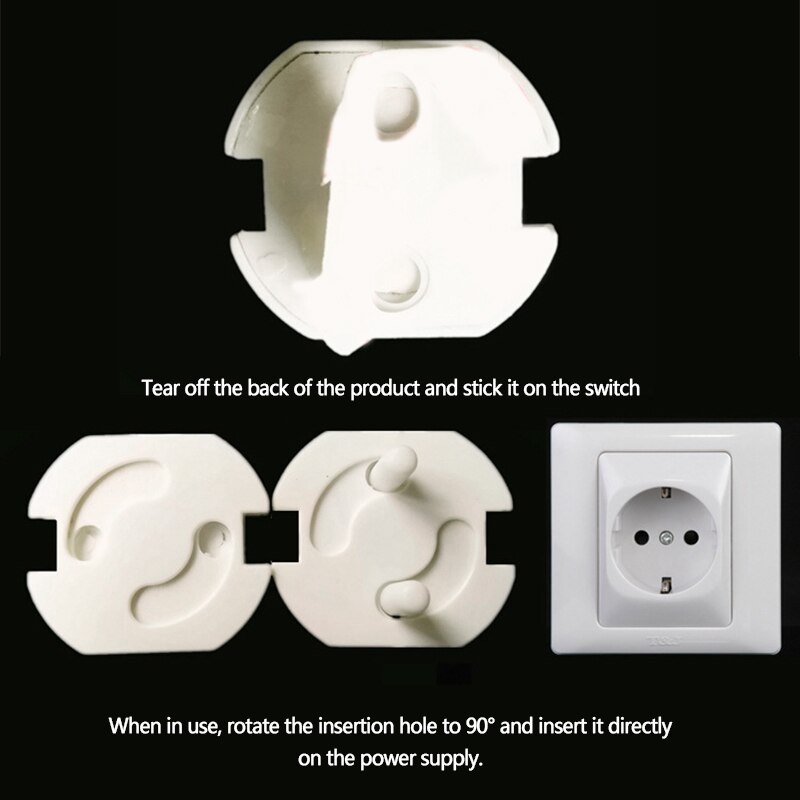10/5PCS Child Safety Anti-electric Plug Socket Cover Baby Proof Child Safety Protector Guard Mains Electrical European Standard