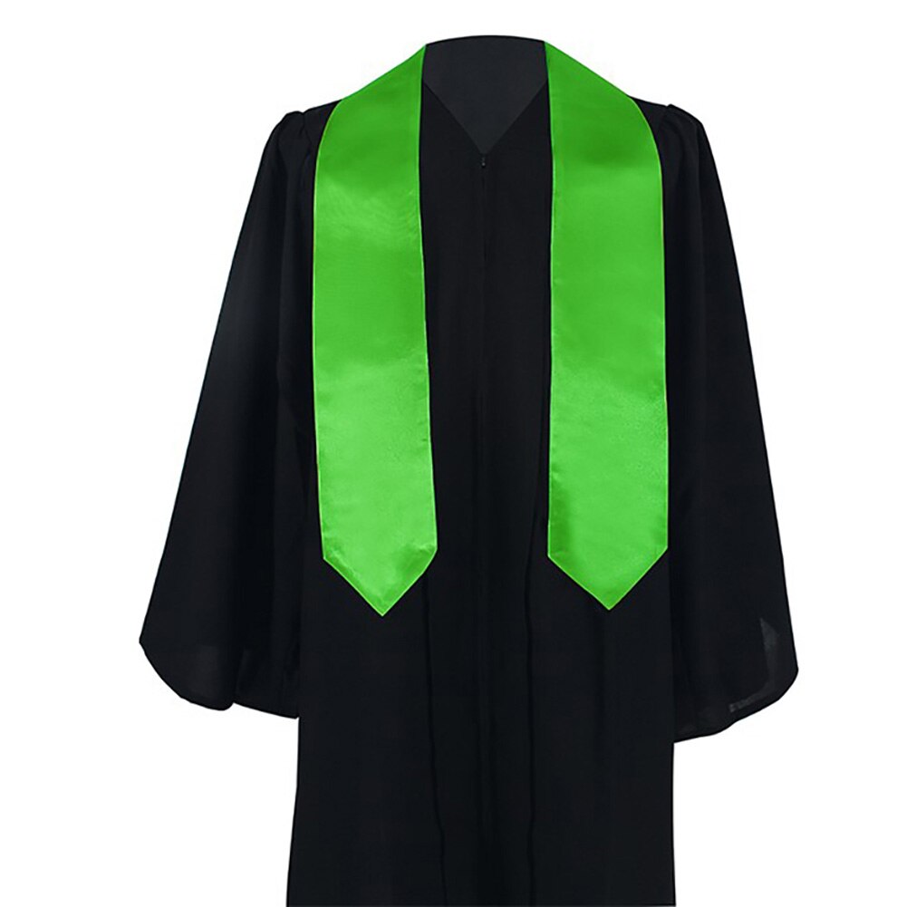 170cm enkelt farve ære tøj sy snor kvast collage kandidater dimission stjal fest dekoration graduering stjal og kor: Grøn