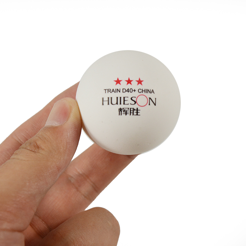 Huieson 10pcs Material Table Tennis Ball 40+mm Diameter 2.8g 3 Star ABS Plastic Ping Pong Balls for Table Tennis Training