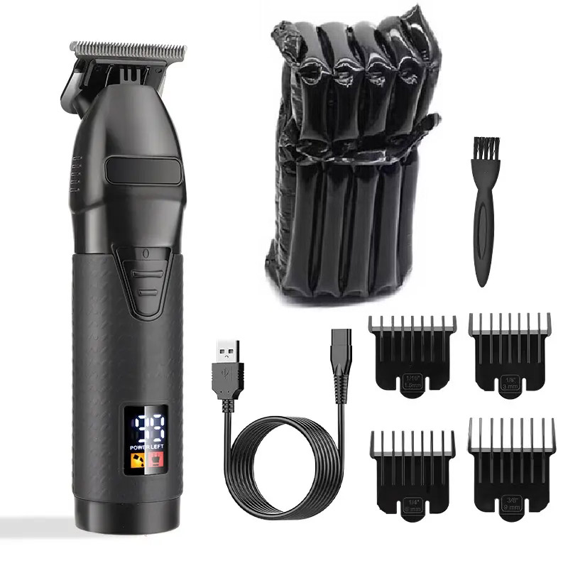0 mm Null Professioneller Haarschneider für Männer, Bart- und Haarschneidemaschine, elektrisch, Profi Barbier, kabellose Haarschneidemaschine, wiederaufladbar: Rosa