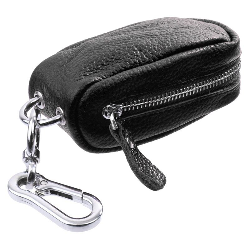Autosleuteltas huishoudsleuteltas unisex ritstas in pu leer voor sleutelhangerhoes voor sleutel / usb / stukjes / munt-zwart: Default Title