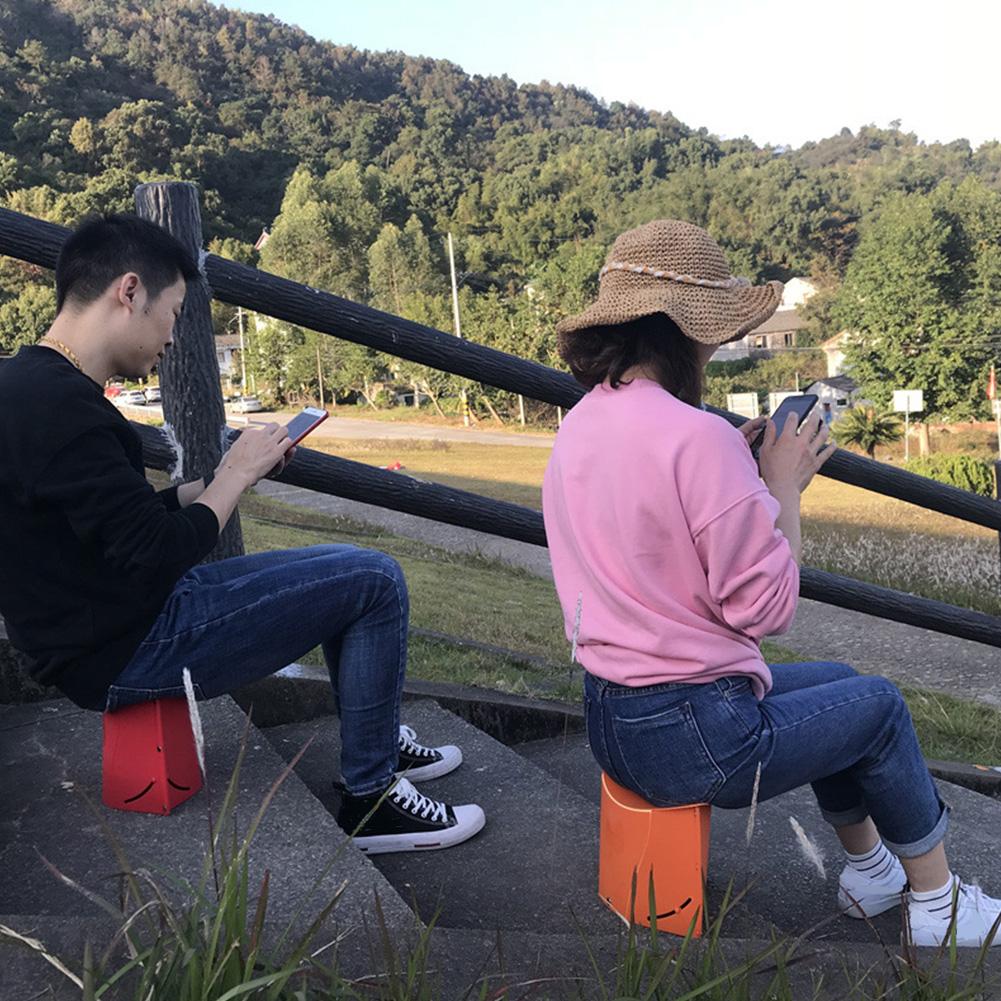 Folding Stool Multifunctional Portable Basket Heavy-duty Plastic Chair for Indoor and Outdoor Activities Use