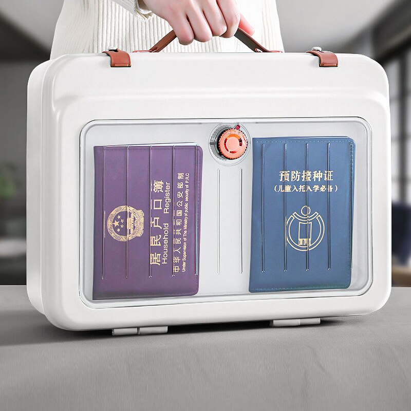 Office File Documents Box Container Bills Folder Multilayer Storage Bag Larger Capacity Briefcase Business Material Organize