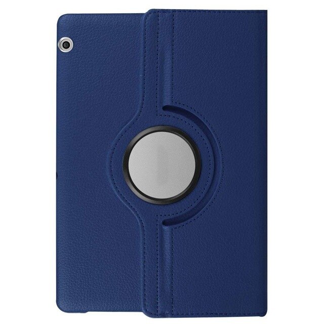 360 Rotation Case For Huawei MediaPad T3 10 AGS-W09 L09 L03 PU Leather Cover For Honor Play Pad 2 9.6 inch Protective Shell: Blue