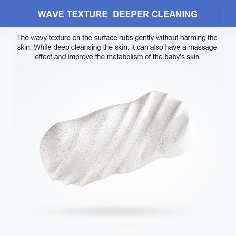 Anmous Douche Spons Baby Kinderen Bad Konjac Spons Zachte Comfortabele Kids Bad Shampoo Spons Witte Kleur