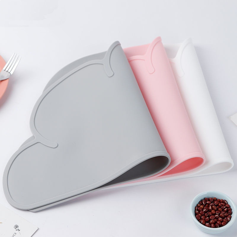 Mantel Individual de silicona para perros, impermeable, bonita nube, estera de alimentación para mascotas, almohadilla para gato, cuenco de fácil lavado, comida, agua potable, suministros para mascotas
