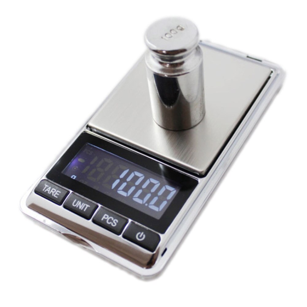 Portable Flip Electronic Weighing Scale Jewelry Tea Leaves Balance Weigher Tool