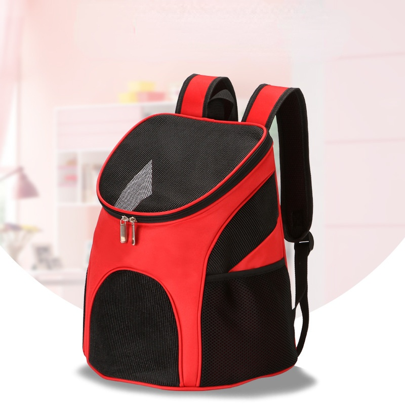 Transportin gato,mochila gato,suministros para gatos,transportin perro,Mochila de malla para gato al aire libre, bolsa transpirable para mascotas, a la , portátil, cómoda, para perros pequeños y medianos: Rojo / within3.5kg