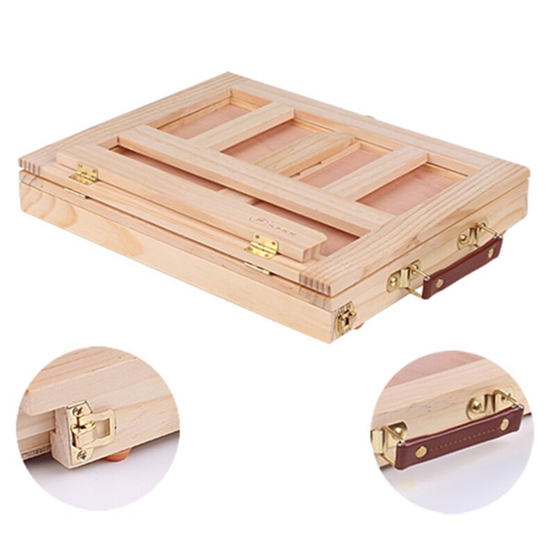 Tafelblad Schildersezel Art Schildersezel Desktop Schildersezel Voor Schilderen, Premium Houten Sketchbox Schildersezel, Desktop Schildersezel Voor Student