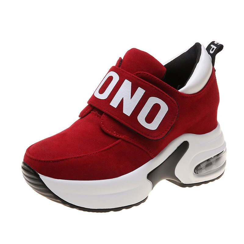 Een yona winter nieuwste dames platform pumps schoenen comfortabel de verhoogde hoge tops: Rood / 40