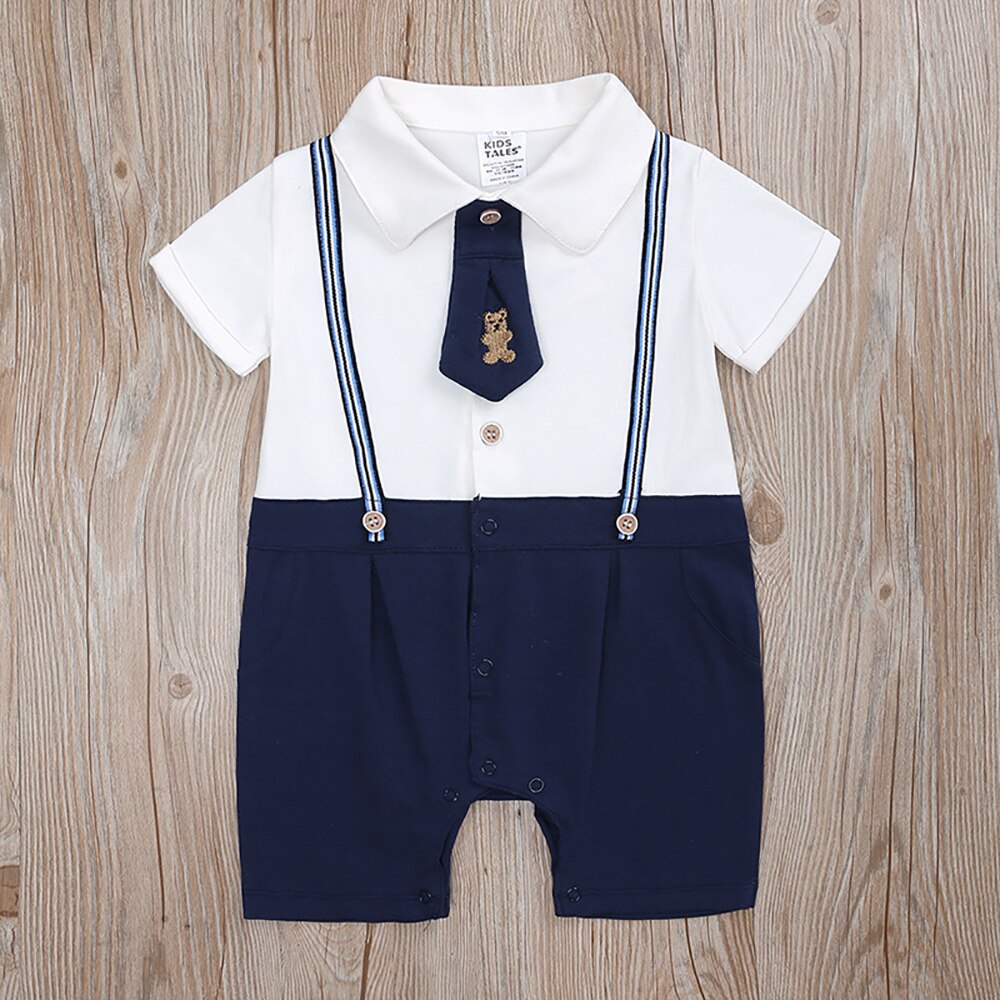 Lzh Zomer Korte Mouwen Jumpsuit Voor Kinderen Kleding Jongens Romper Splicing Kinderen Bodysuit Schattige Baby Overalls 0-2 Jaar: 6m