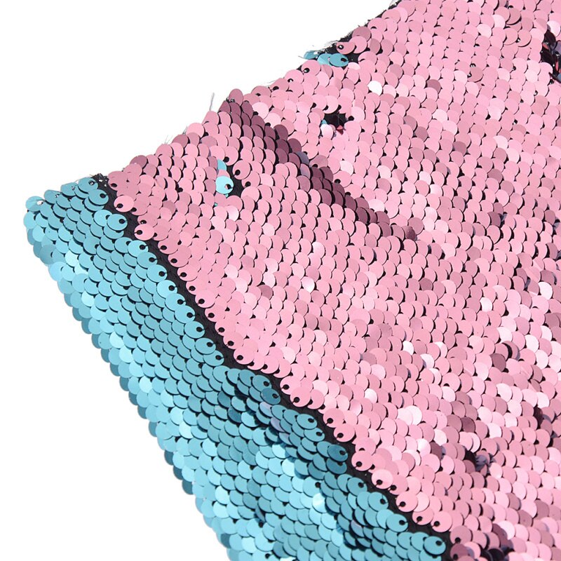 Tela de retales de poliéster con lentejuelas reversibles de doble cara, material para costura hecha a mano, suministros de ropa, 21x29cm
