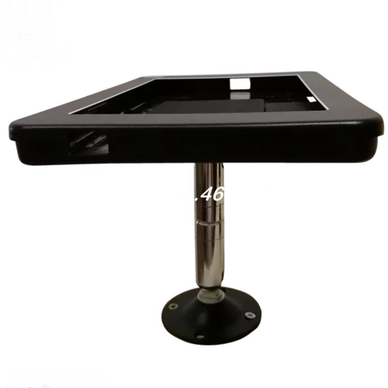 newest screwed 8" tablet desk stand , security tablet enclosure lock.metal enclosed holder locks and keys wall enclosure