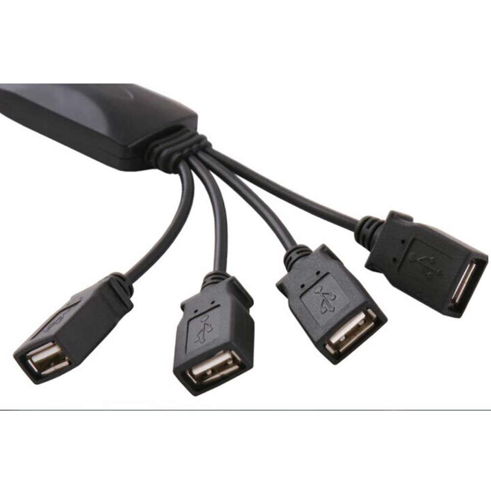 B 4Port Hub Uitbreiding Adapter Splitter Voor Laptop Universele Snellader Kabel