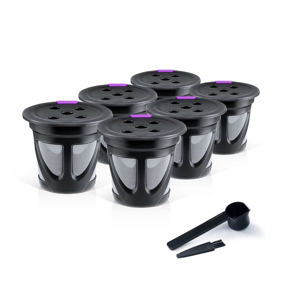 Capsules de café réutilisables, dosettes filtrantes, rechargeables, compatibles avec Keurig K suprême et K suprême Plus: 6B
