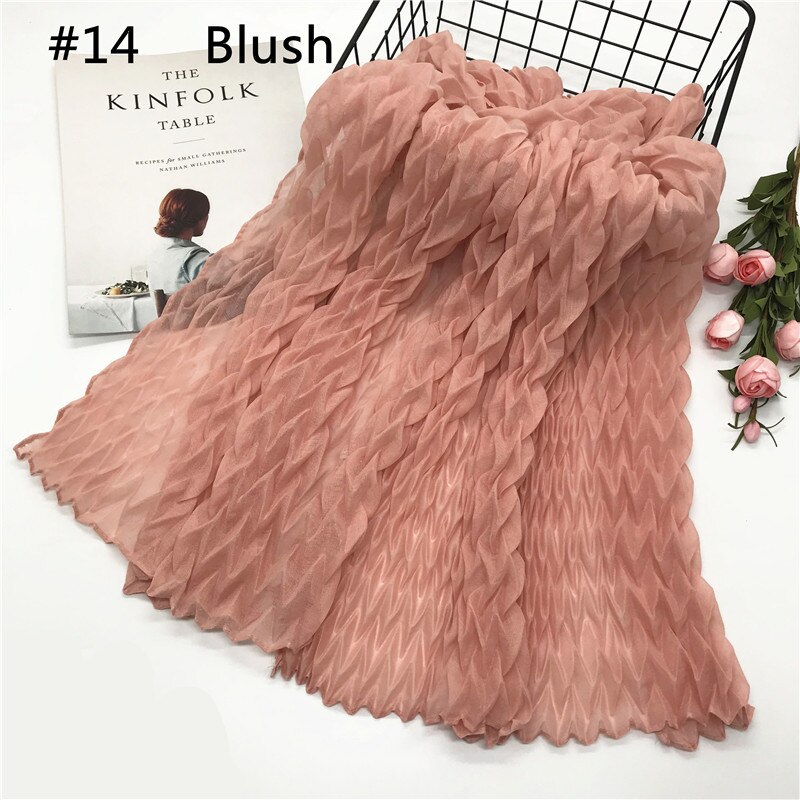 Pañuelo de algodón musulmán para mujer, pañuelo de cabeza árabe, hijab musulmán, novedad de: 14