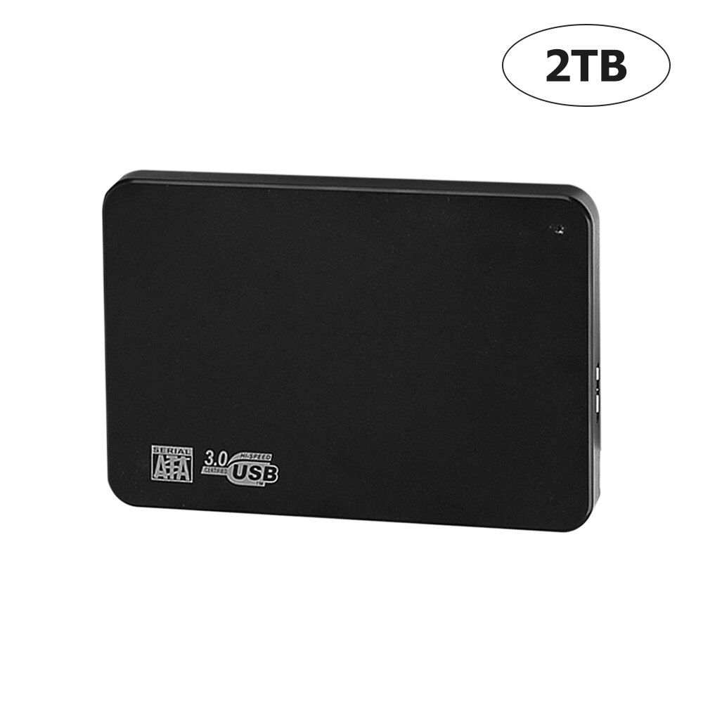 2.5 tommer ekstern harddisk usb 3.0 500gb 1tb 2tb lager hdd ekstern harddisk bærbar hd harddisk til stationær bærbar mac: Sort / 2tb