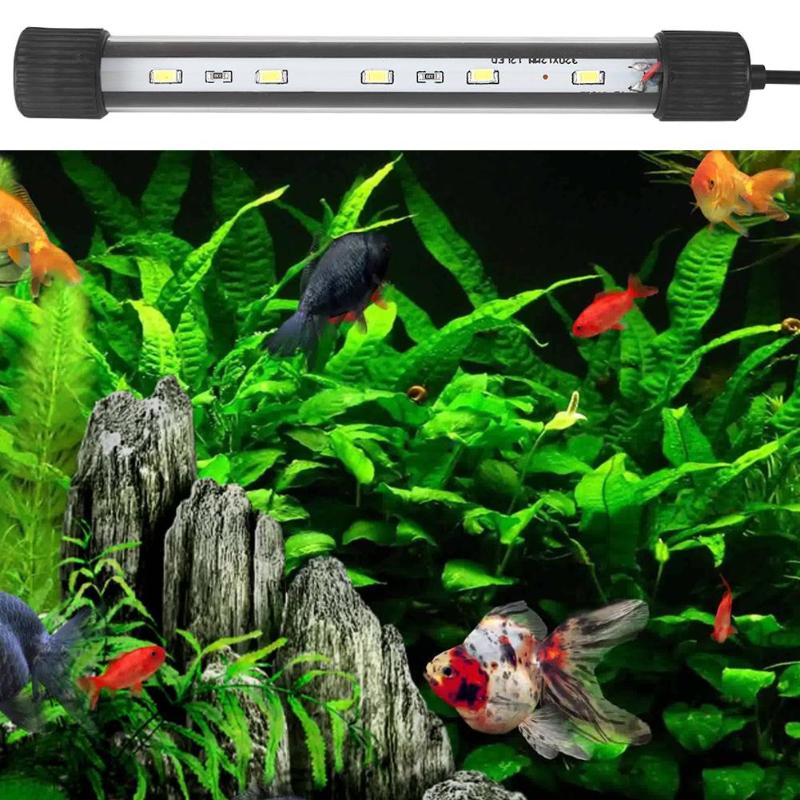 Waterproof LED Aquarium Light Bar for Fish Tank Submersible Underwater Lamp Aquatic Decor Home 220-240V Pet Fish Supplies