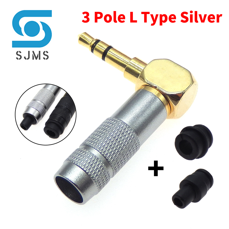 Vergulde Stereo Met Clip 3.5 Mm 3-polige 4-polige Reparatie Hoofdtelefoon Jack Plug Kabel Audio Plug Jack Connector Solderen Diy 6Mm: Rood / Onder 5 Stks