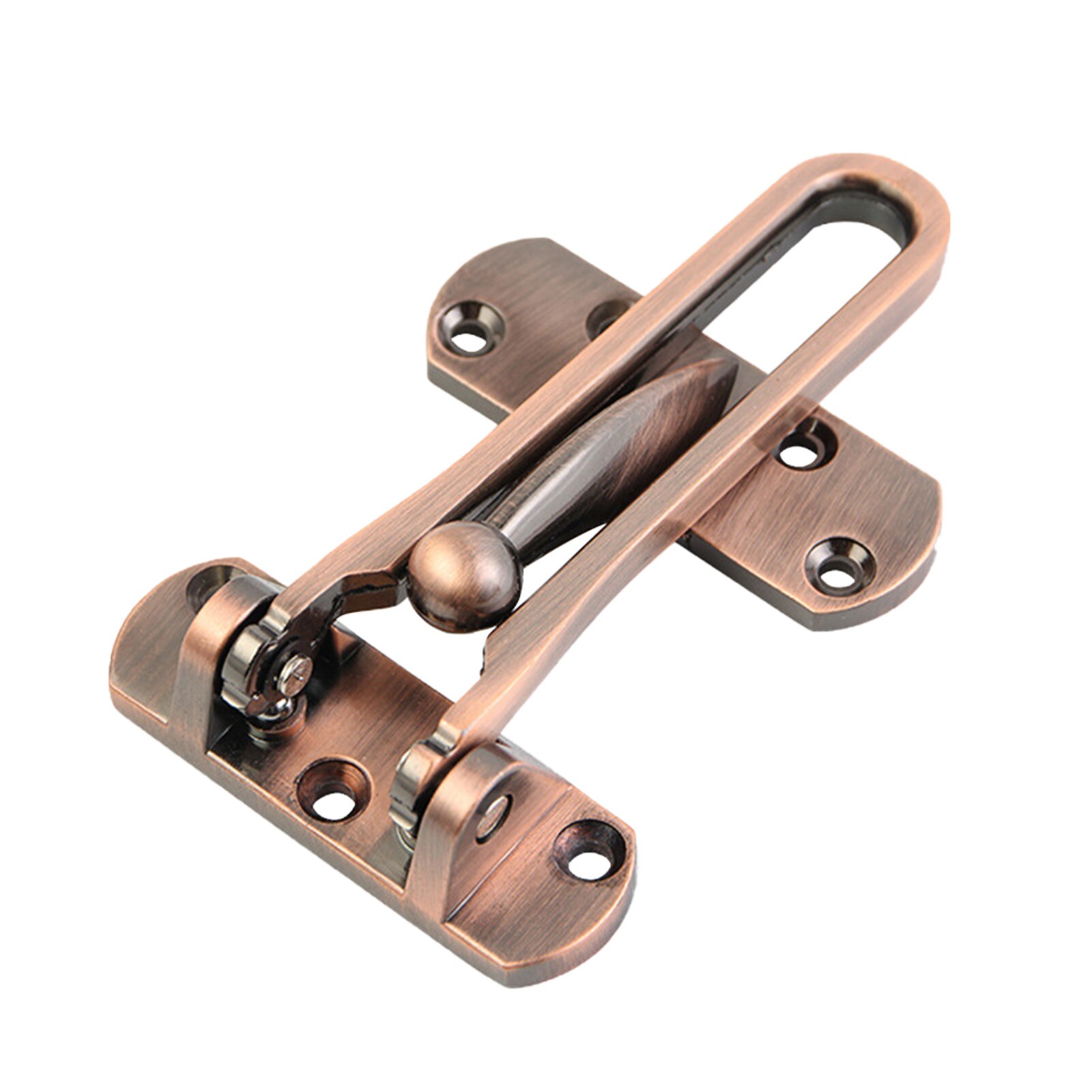 Security Lock Heavy Duty Rustproof Office Anti Theft Door Latch Zinc Alloy Home Hotel Gate With Screws Hardware Easy Install: Antique Red