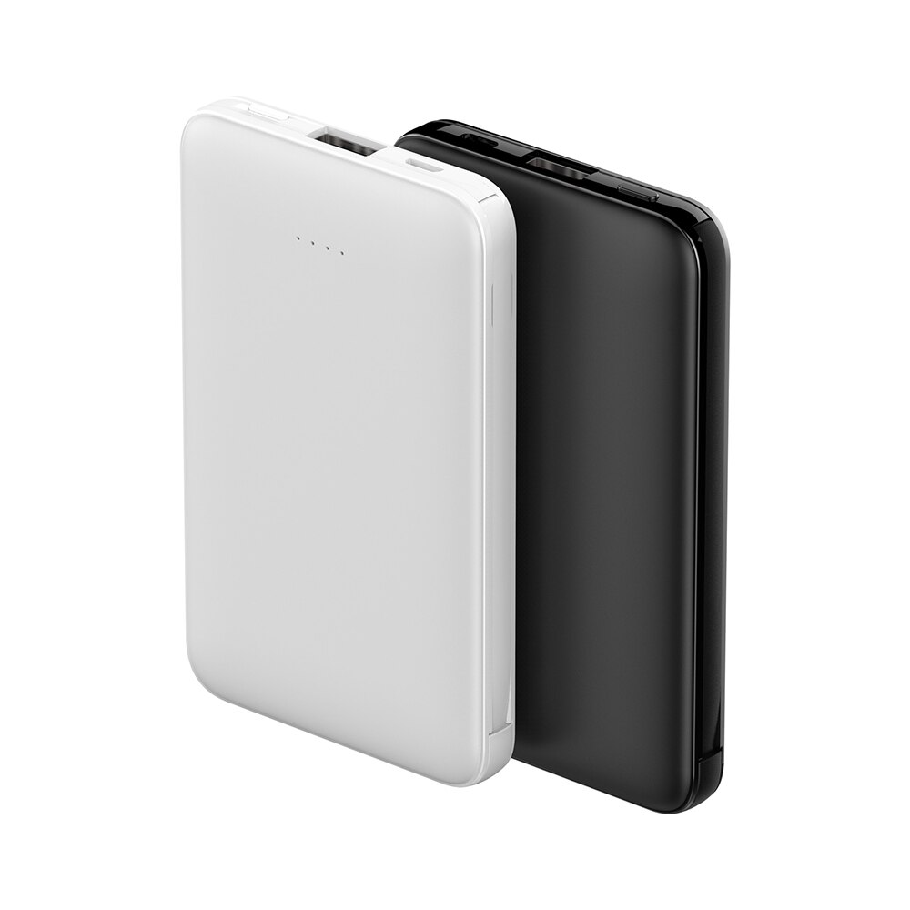 PINZHENG Energie Bank 5000mAh Gebaut-in Dual Kabel Tragbare Ladegerät Schnelle Aufladen Energie Ultra Dünne Batterie Ladegerät Energie