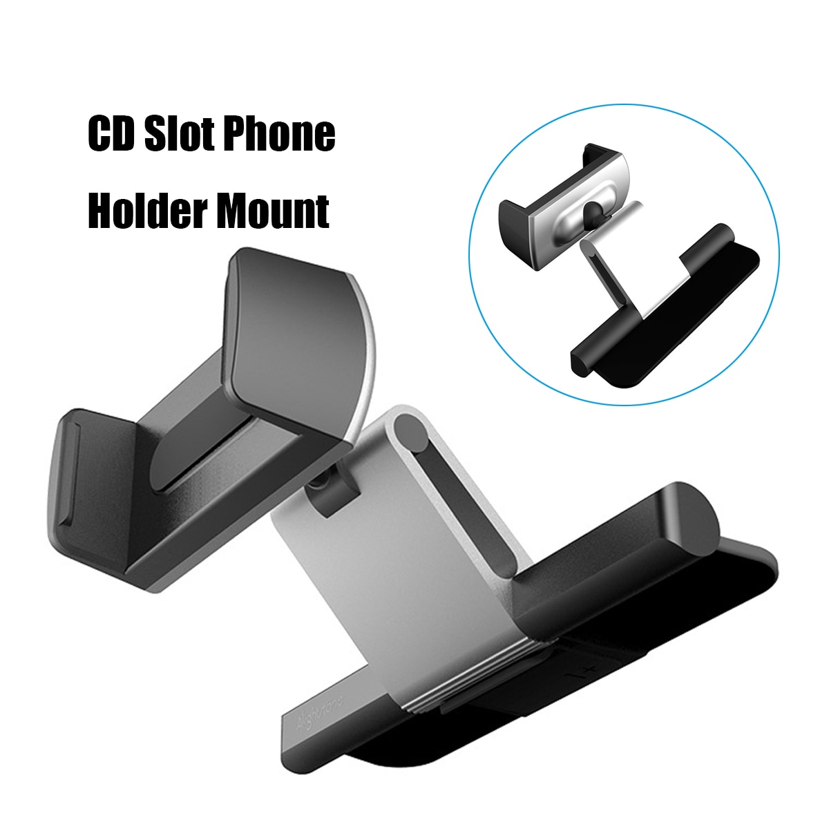 Aluminium Auto CD Slot Halterung Wiege Halfter Universal- praktisch Ständer Halfter Halterung für iPhone X für Samsung GPS Auto Halfter