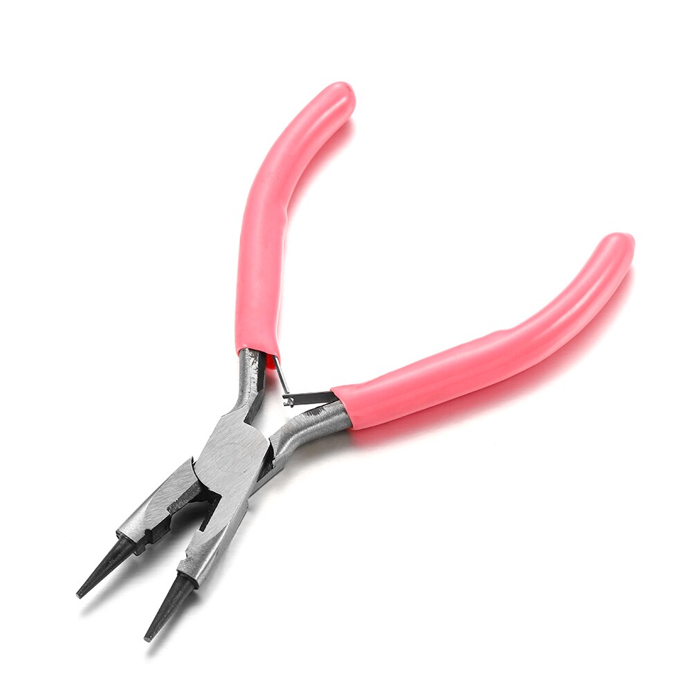 Pink End Cutting Wire Pliers Equipment Multifunctional Hand Tools Jewelry Pliers Fit Beadwork Repair Beading DIY Handmade Making: Short round nose