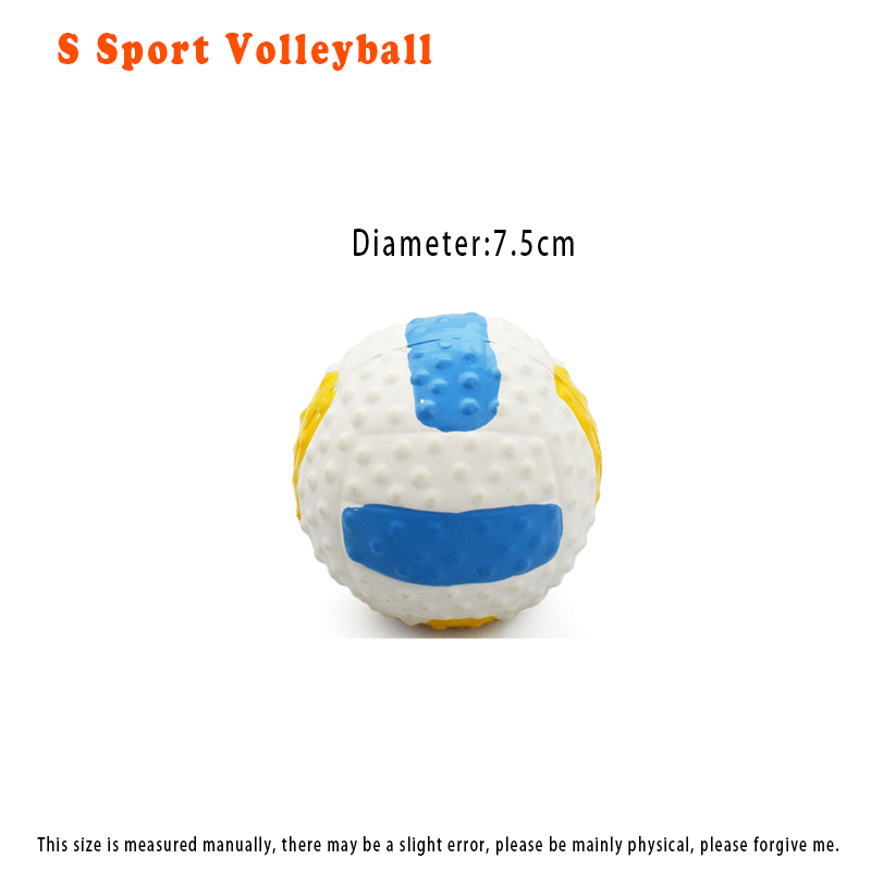 PU Slow Bounce Flat Rugby Foam Sponge Solid Ball, Soccer Ball, Volleyball, Dog Teeth Grinding Toy Ball: 4