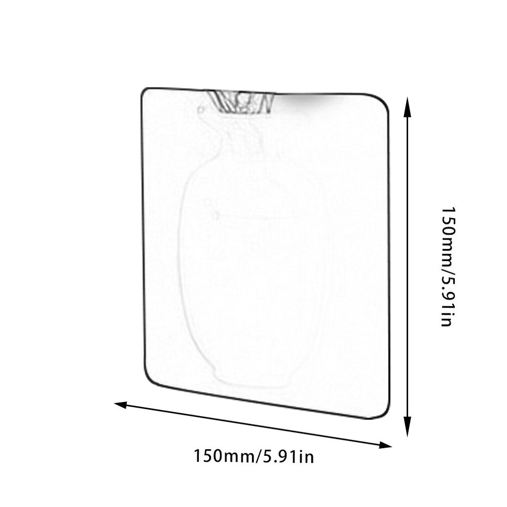 Adsorptie Magic Silicone Vaas Stok Muur Opknoping Vaas Stickers Glas Muur Koelkast Geen Spoor Plastic Vaas Sticker