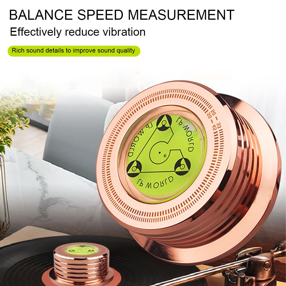 Portable With Bubble Level Vinyl Player Turntable Clamp Universal Accessories Tool Aluminum Alloy LP Disc Stabilizer 50HZ